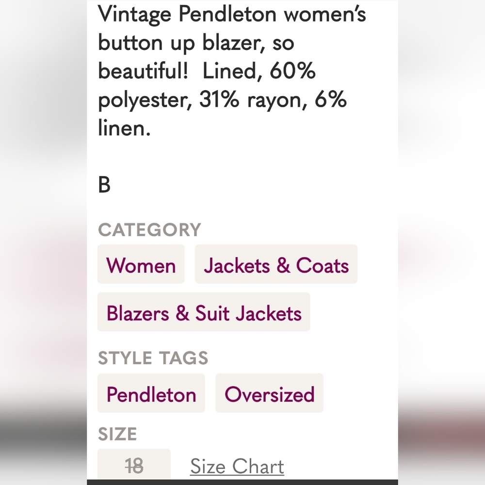 Pendleton, Women's Blazer in Rose Brown - Picture 9 of 9